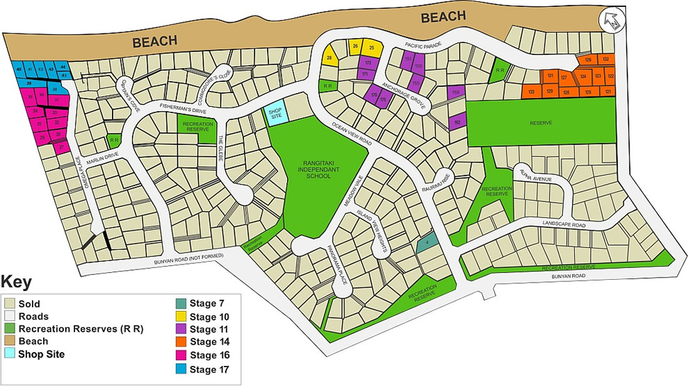 Beach Sections For Sale In Whakatane Coastlands Estate